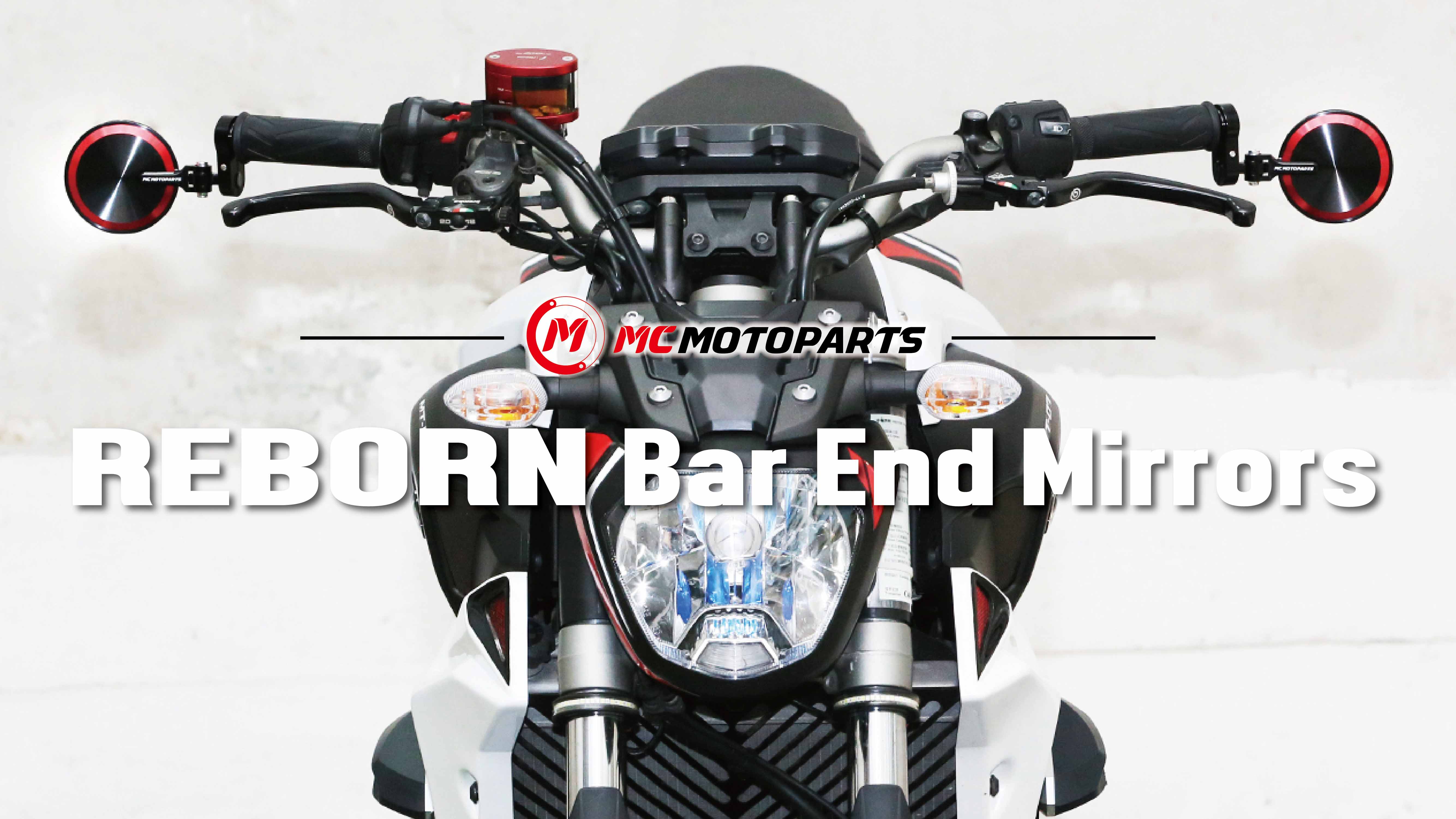 Amazon.com: MC Motoparts Red Reborn CNC Bar Ends Mirrors